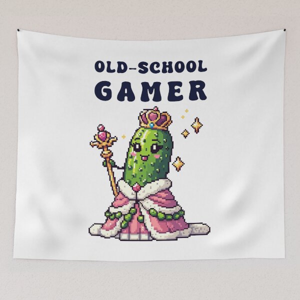 Item preview, Pickle Pixel Princess Old School Gamer designed and sold by CosyTeal.
