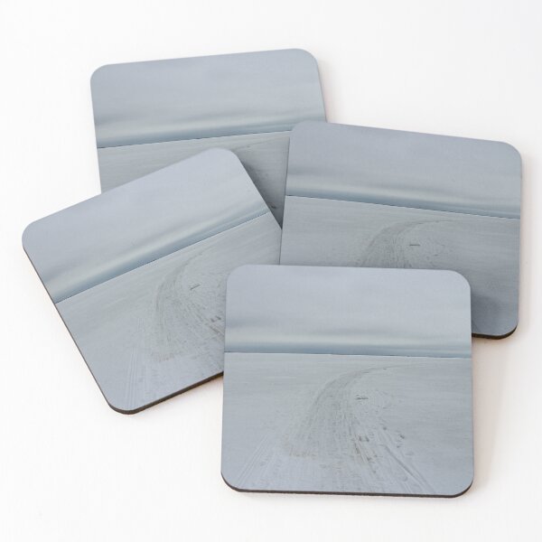 Item preview,  winter road on the ice of a wide frozen river goes beyond the horizon designed and sold by mrivserg.