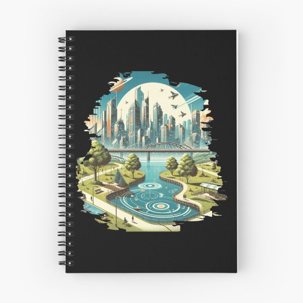 Item preview, "Urban Oasis: Harmonizing Future and Nature" designed and sold by ChromaticBlend.