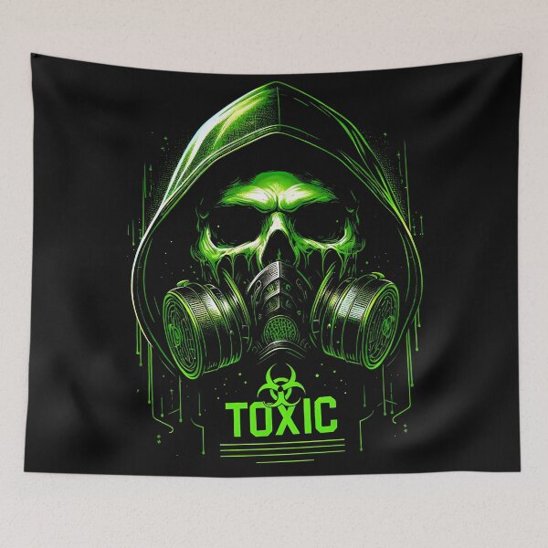 Item preview, ☣️ 19 Toxic Gasmask: Hope Blooms Amidst Biohazard Wasteland. designed and sold by Aroncross111.