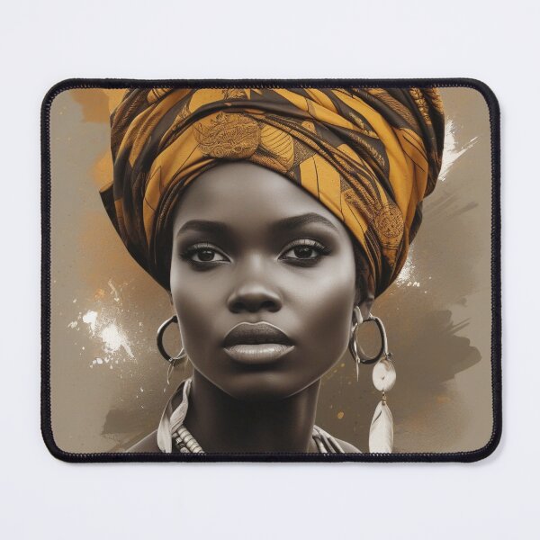 Item preview, Earthen Elegance | Tribal Woman in Orange and Brown designed and sold by Rothnaric.