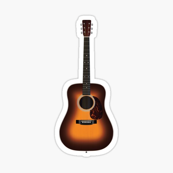 Acoustic Guitar Stickers Redbubble