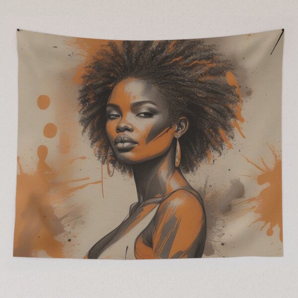 Aperçu de l'œuvre Afro-Fusion | Splendeur tribale vibrante créée et vendue par Rothnaric.
