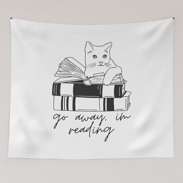 Item preview, Cat Go Away I'm Reading designed and sold by anaraee.