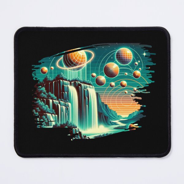 Item preview, "Cosmic Falls: The Celestial Waterfront" designed and sold by ChromaticBlend.