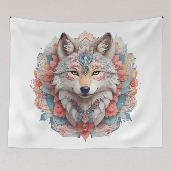Item preview, Mandala Wolf designed and sold by ARIUSTR.