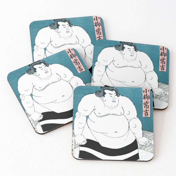 Item preview, The Sumo Wrestler, Koyanagi Tsunekichi (1840) Illustration by Utagawa Kunisada designed and sold by BossyCatHome.