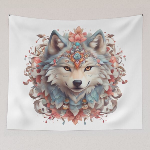 Item preview, Mandala Wolf designed and sold by ARIUSTR.