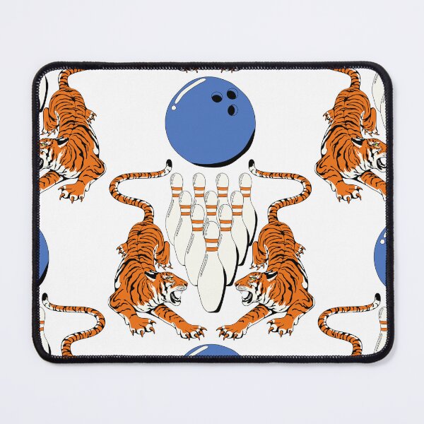 Item preview, Tiger Bowling Ball Sports Team Jersey - Bowler White Version designed and sold by Millusti.