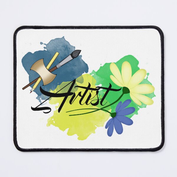 Item preview, Artist. Drawing, paint spots. Paint brush and pencil T-Shirt designed and sold by KateQR.
