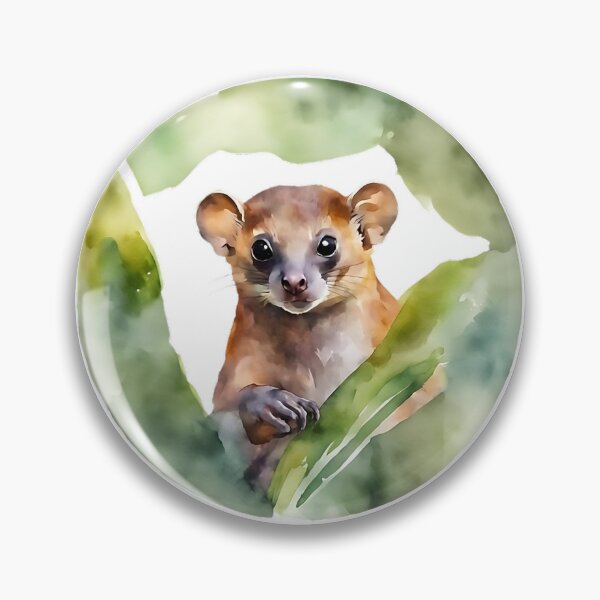 Item preview, Kinkajou Watercolor Circle Style Art designed and sold by LDJBlank.