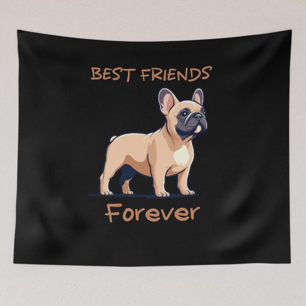 Item preview, Dog Best Friends Forever : Funny Cute French Bulldog designed and sold by ArtfulNook.