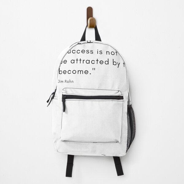 Item preview, "Success is not to be pursued; it is to be attracted by the person you become." - Jim Rohn Inspirational Quote designed and sold by Bananobanini.