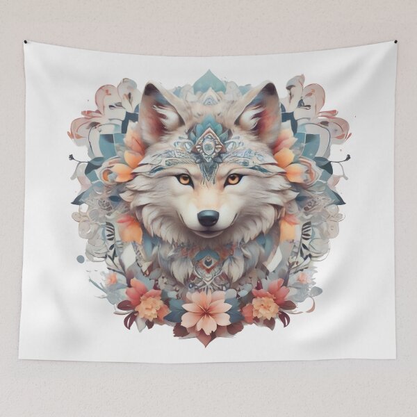 Item preview, Mandala Wolf designed and sold by ARIUSTR.