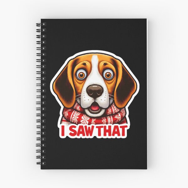 Item preview, I Saw That meme Beagle Dog Happy Holidays designed and sold by plushism.