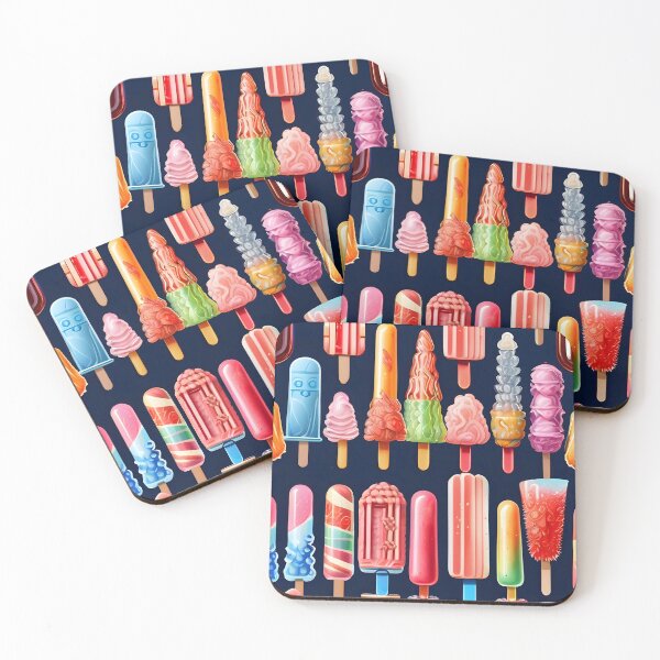 Item preview, Colorful Popsicle Pattern designed and sold by TheArtOfPat.