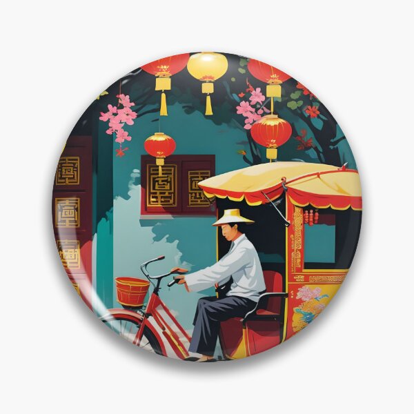 Item preview, CHINESE RICKSHAW designed and sold by PIGCASSOSAIART.