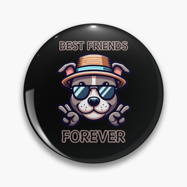 Item preview, Dog Best Friends Forever : Funny Cute Pitbull designed and sold by ArtfulNook.