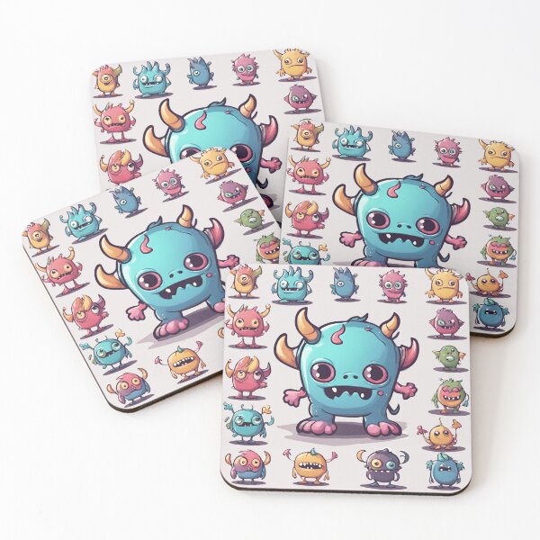Item preview, Monstrously Adorable: Cute Little Monsters Illustration 2 designed and sold by PatternXS.