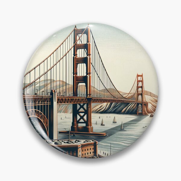 Item preview, "Golden Gate Retro: A San Francisco Tribute" designed and sold by ChromaticBlend.