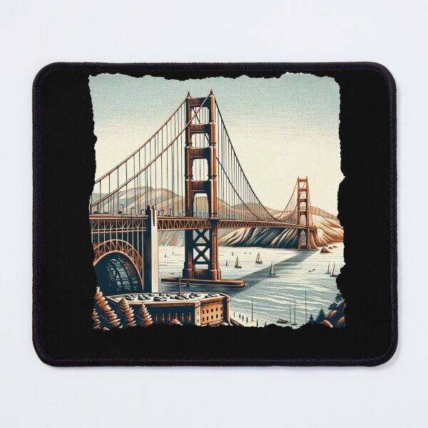 Item preview, "Golden Gate Retro: A San Francisco Tribute" designed and sold by ChromaticBlend.