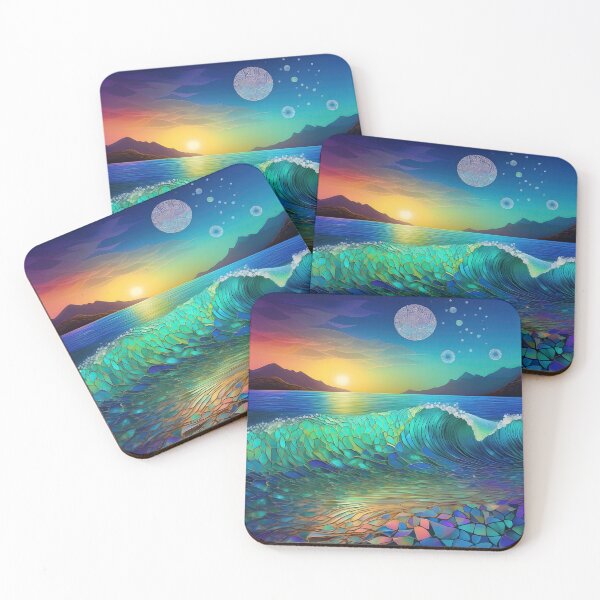 Item preview, Abstract Seascape "Abstract Azure" designed and sold by Artekinium.