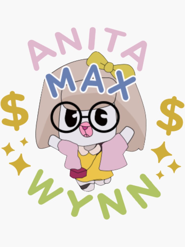 Anita Max Wynn Sticker For Sale By Thedressshoppe Redbubble 