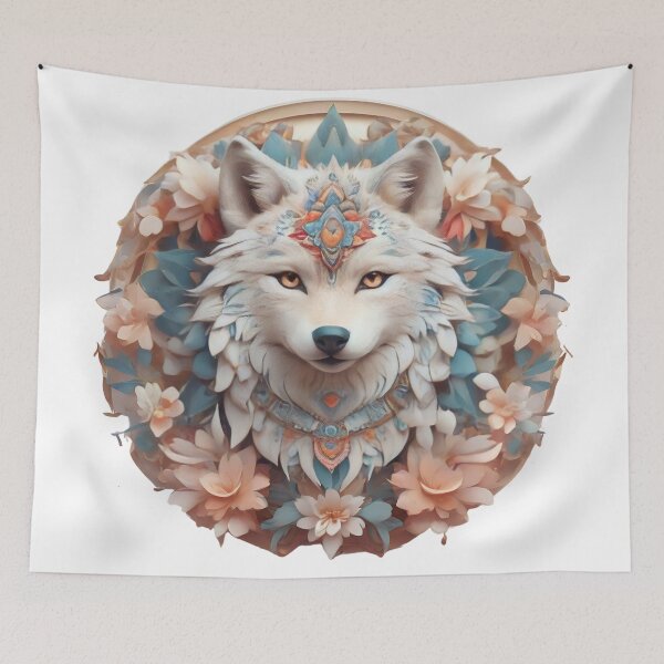 Item preview, Mandala Wolf designed and sold by ARIUSTR.