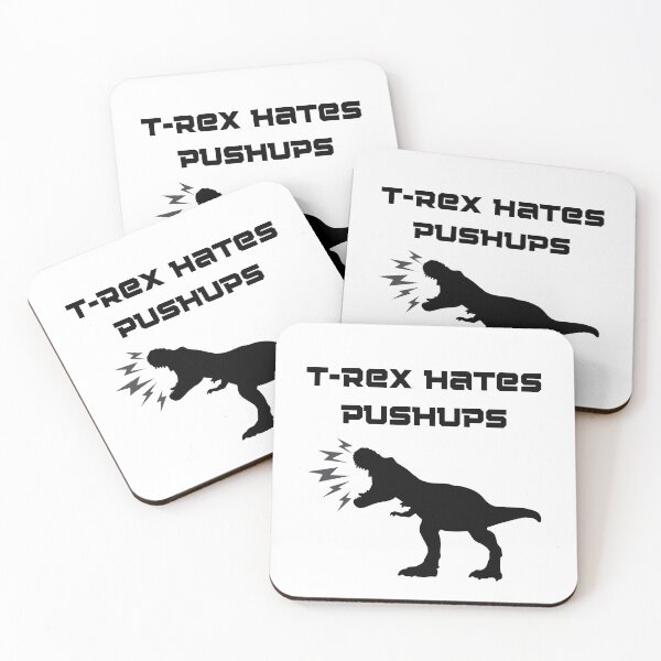 Item preview, T-rex hates pushups designed and sold by ShopWearInspire.