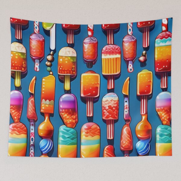 Item preview, Colorful Popsicle Pattern designed and sold by TheArtOfPat.