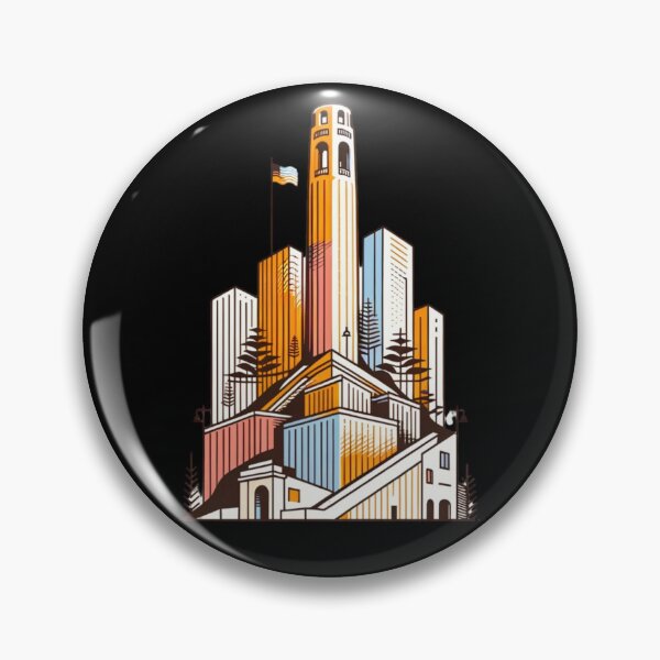 Item preview, Coit Tower Elegance: San Francisco's Skyline Silhouette designed and sold by ChromaticBlend.