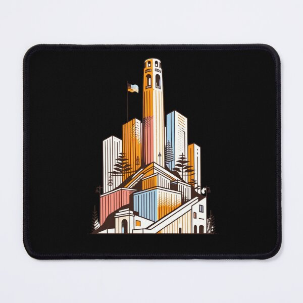 Item preview, Coit Tower Elegance: San Francisco's Skyline Silhouette designed and sold by ChromaticBlend.
