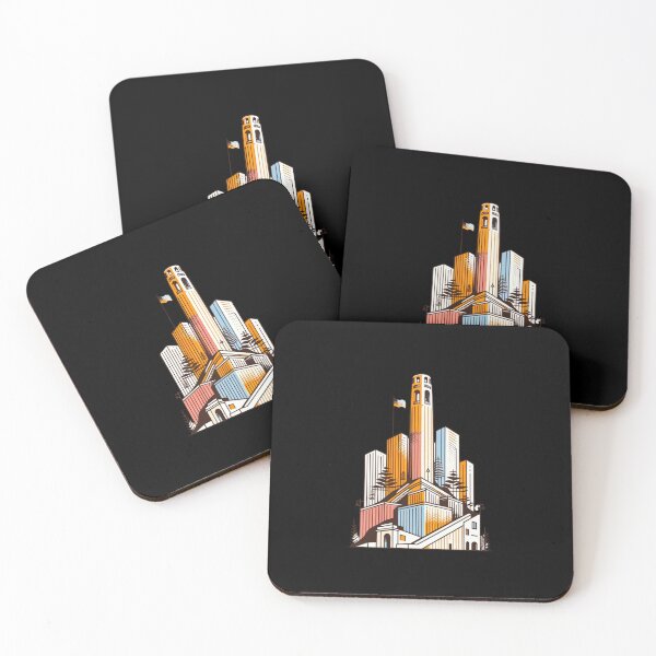 Item preview, Coit Tower Elegance: San Francisco's Skyline Silhouette designed and sold by ChromaticBlend.