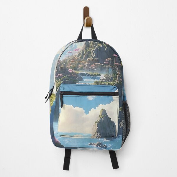 Item preview, Mystical Peaks: Sanctuary Above Cascading Waterfalls designed and sold by ArtComixHaven.