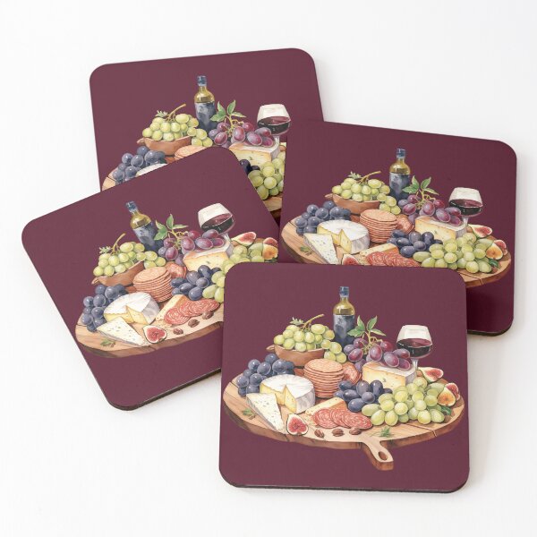 Item preview, Round Charcuterie Board With Cured Meat and Cheeses designed and sold by Alicia Chee.