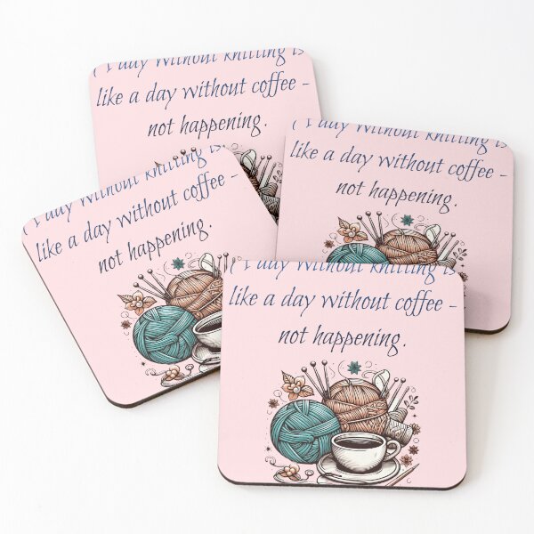 Item preview, A Day Without Knitting designed and sold by HeadTurningArt.