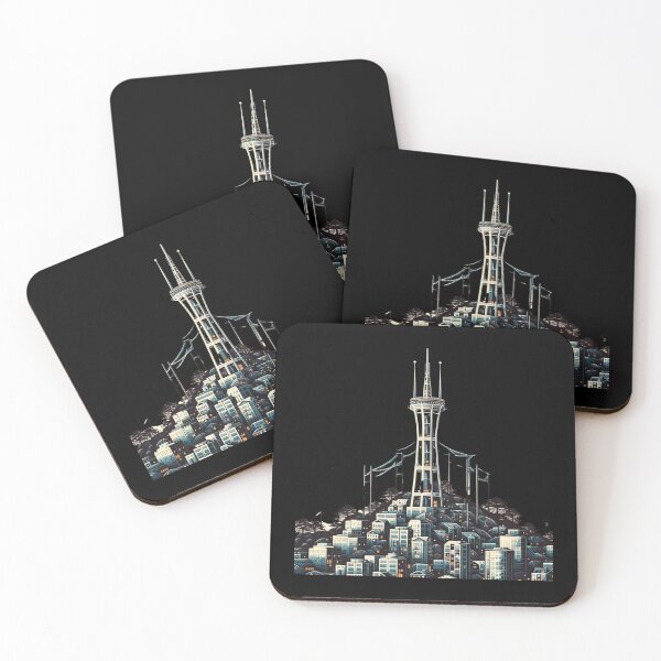 Item preview, Starry Heights: The Space Needle Amidst the Emerald City designed and sold by ChromaticBlend.