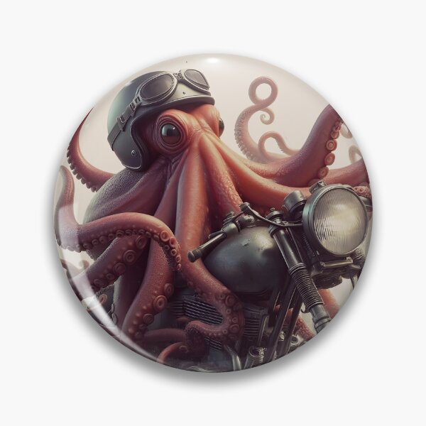 Item preview, Rocker octopus, octopus as a rocker on a motorcycle designed and sold by Wallisart.