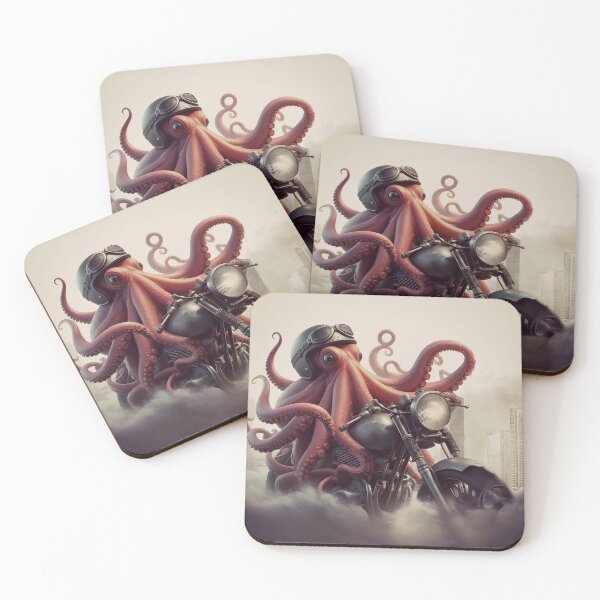 Item preview, Rocker octopus, octopus as a rocker on a motorcycle designed and sold by Wallisart.