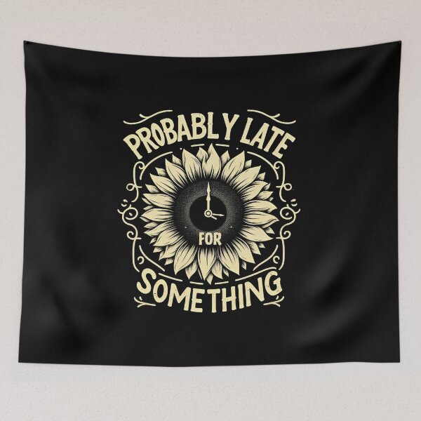 Item preview, Probably Late For Something Yellow Sunflower  designed and sold by SlocifieShop.