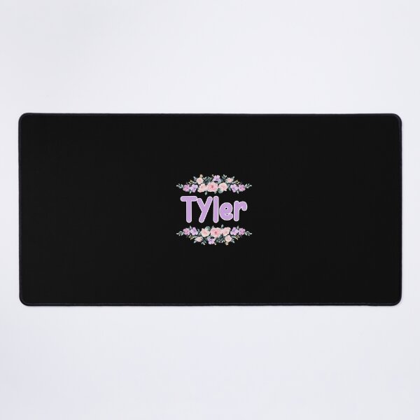 Item preview, Purple Flower Tyler Name Label (Black) designed and sold by NormadWorld.