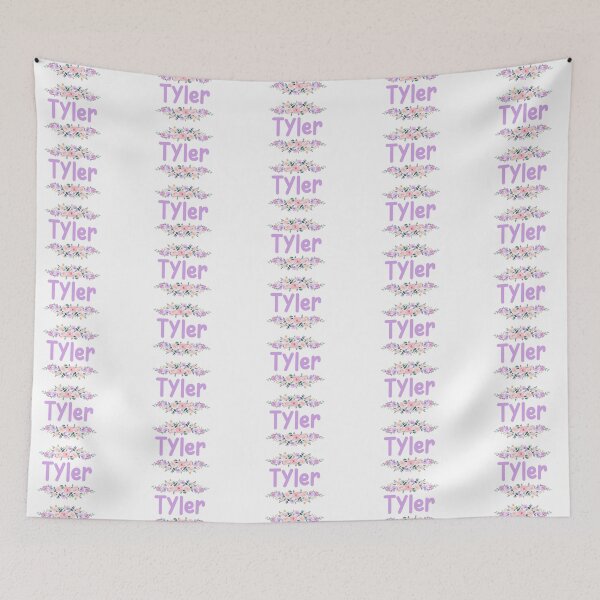 Item preview, Purple Flower Tyler Name Label designed and sold by NormadWorld.