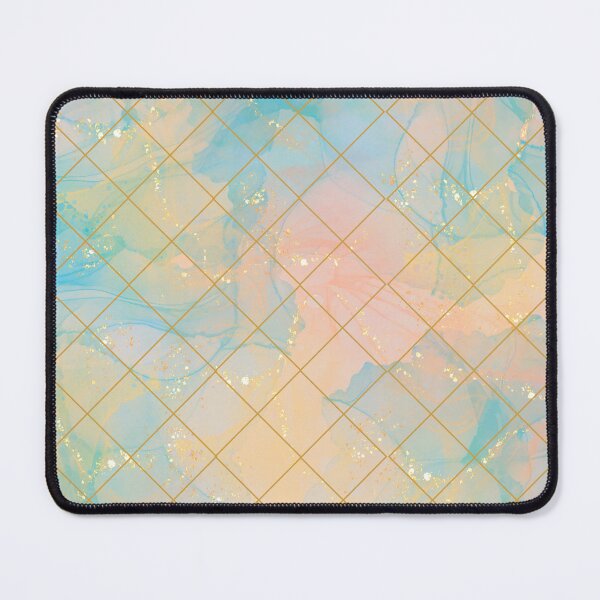 Item preview, Rainbow Gold Plaid in Pastel - funny cute diamond plaid art print patter design designed and sold by HoneyBlizz.
