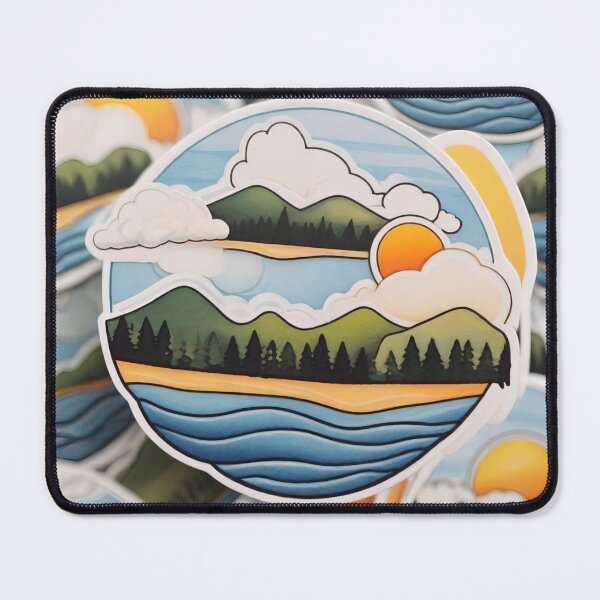 Item preview, Abstract Splendor: Vibrant Interpretations of Sun, Clouds, and Water (272) designed and sold by WASjourney.