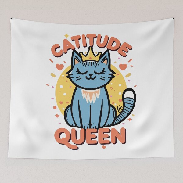 Item preview, Catitude Queen designed and sold by SiMinDesigns.