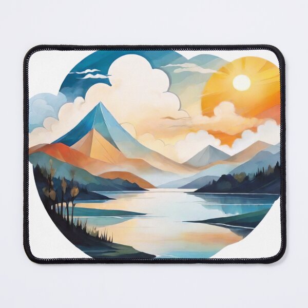 Item preview, Colorful Horizons: Abstract Landscapes Evoking Sun and Rivers (273) designed and sold by WASjourney.