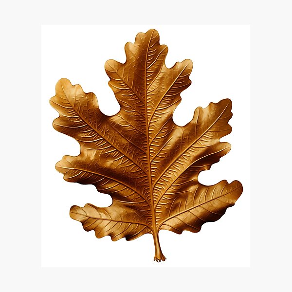 Item preview, Golden oak leaf designed and sold by ArtfulPlay.