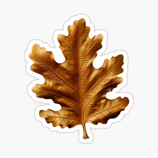 Item preview, Golden oak leaf designed and sold by ArtfulPlay.