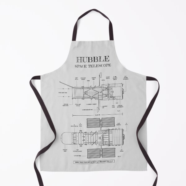 Aperçu de l'œuvre Hubble Space Telescope (White Stencil - No Background) créée et vendue par BGALAXY.
