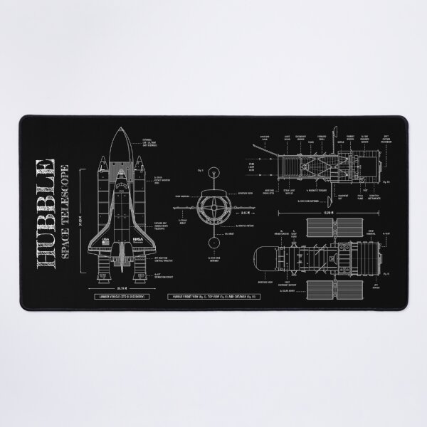 Item preview, Hubble Space Telescope (White Stencil - No Background) designed and sold by BGALAXY.